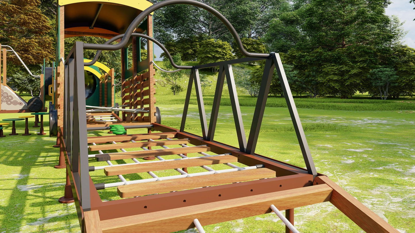 Wisdom - Wisdom - Trein speelset met kruiptunnel – 12 - delig - Playlaan