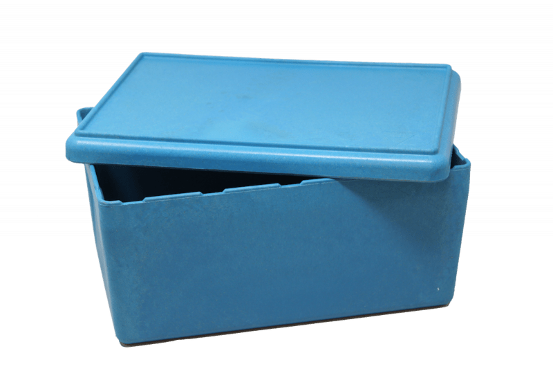 Wissner - RE - Wood® Box with lid 25 x 18 x 11,5 cm - 4 l, Blue colour, in cardboard box - Playlaan