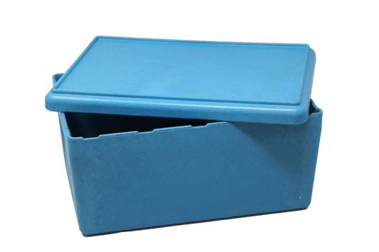 Wissner - RE - Wood® Box with lid 25 x 18 x 11,5 cm - 4 l, Blue colour, in cardboard box - Playlaan