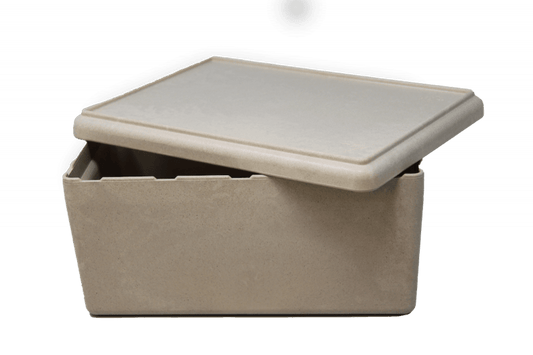 Wissner - RE - Wood® Box with lid 25 x 18 x 11,5 cm - 4 l, natural colour, in cardboard box - Playlaan