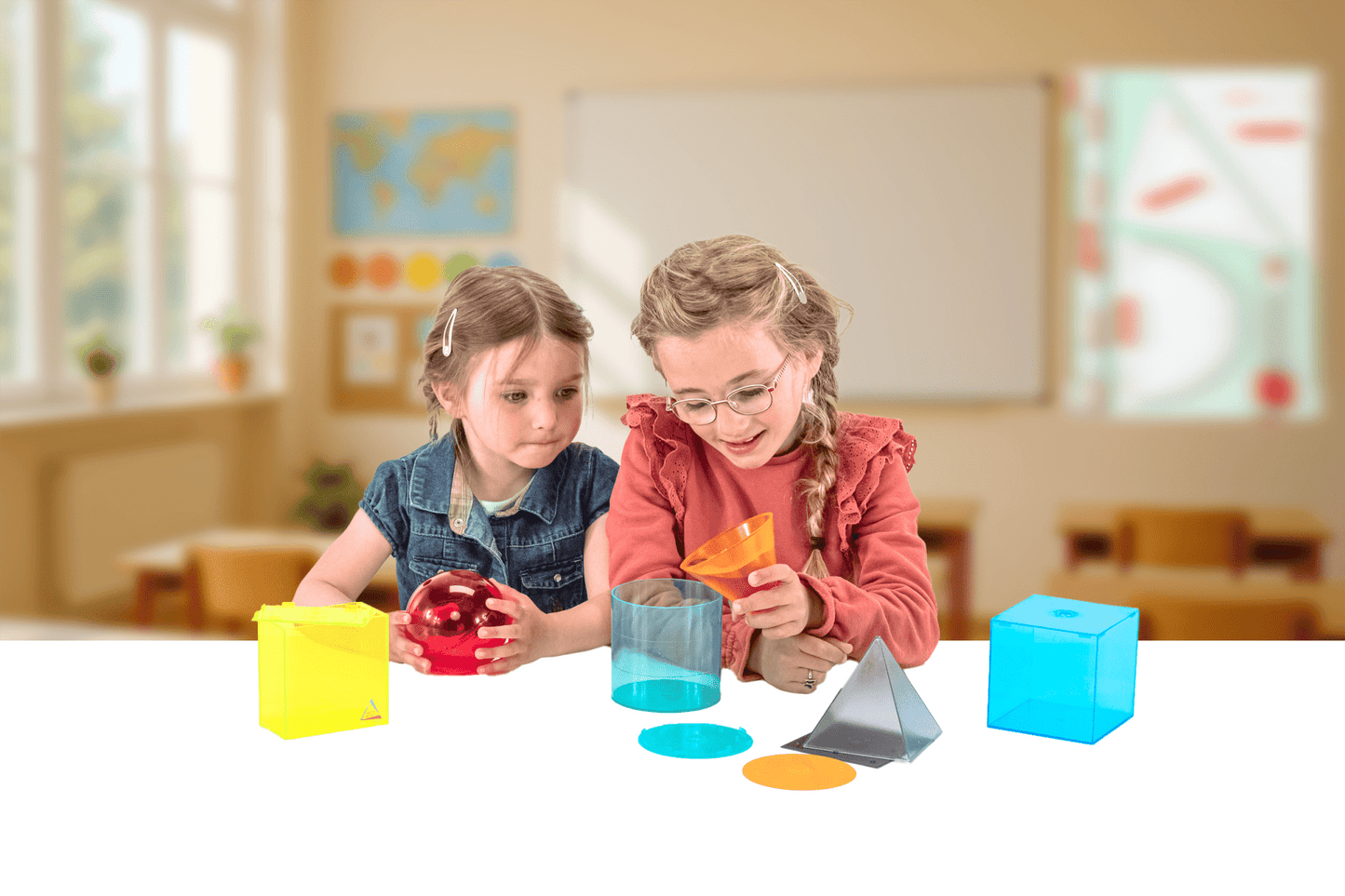 Wissner - Wissner - Geometrische lichamen transparant set van 6 - Playlaan