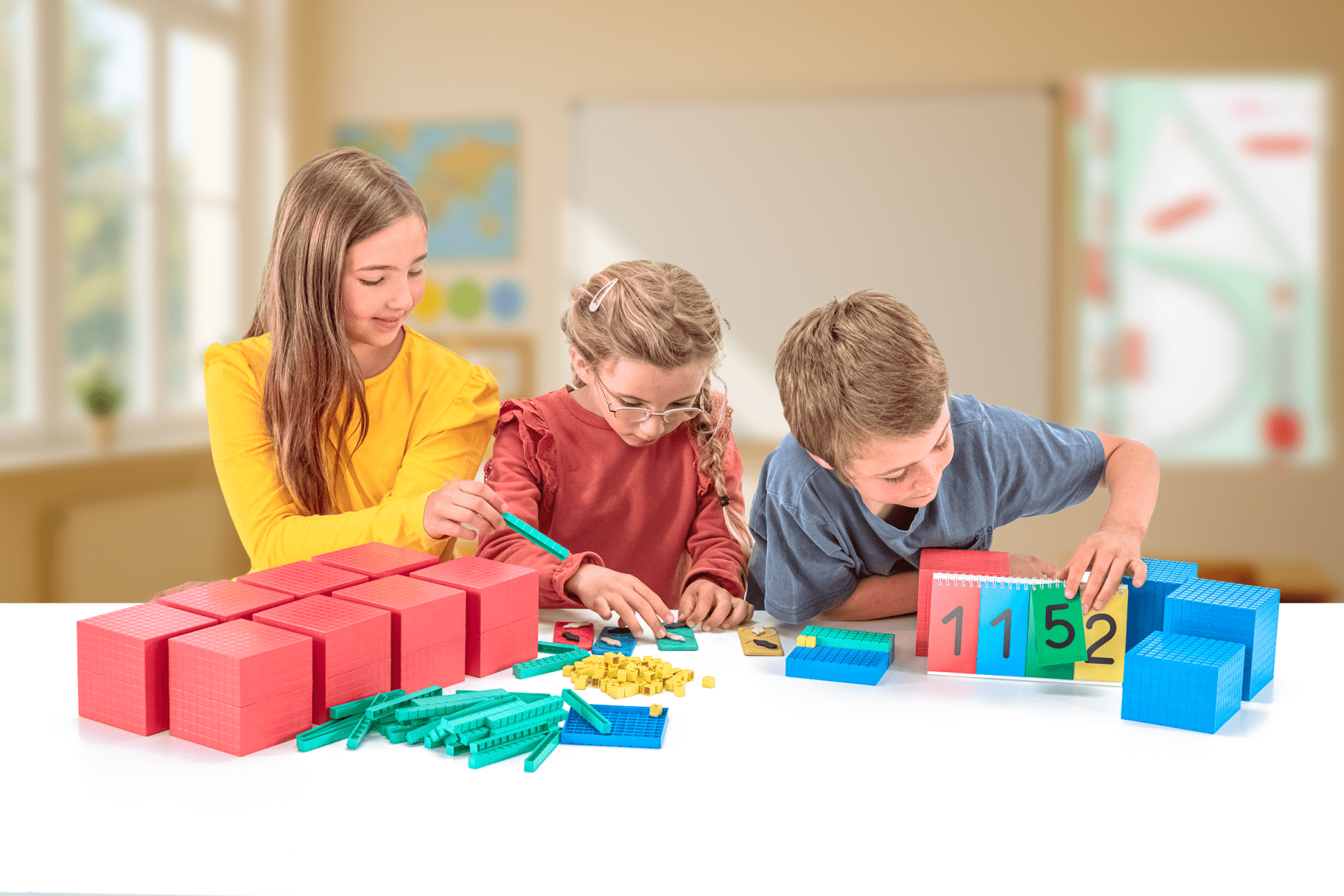 Wissner - Wissner - MAB rekenmateriaal met kubieke decimeter set 132 - delig - Playlaan