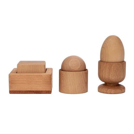 Wooden Story - Montessori Set - Egg, Ball and Cup - Playlaan