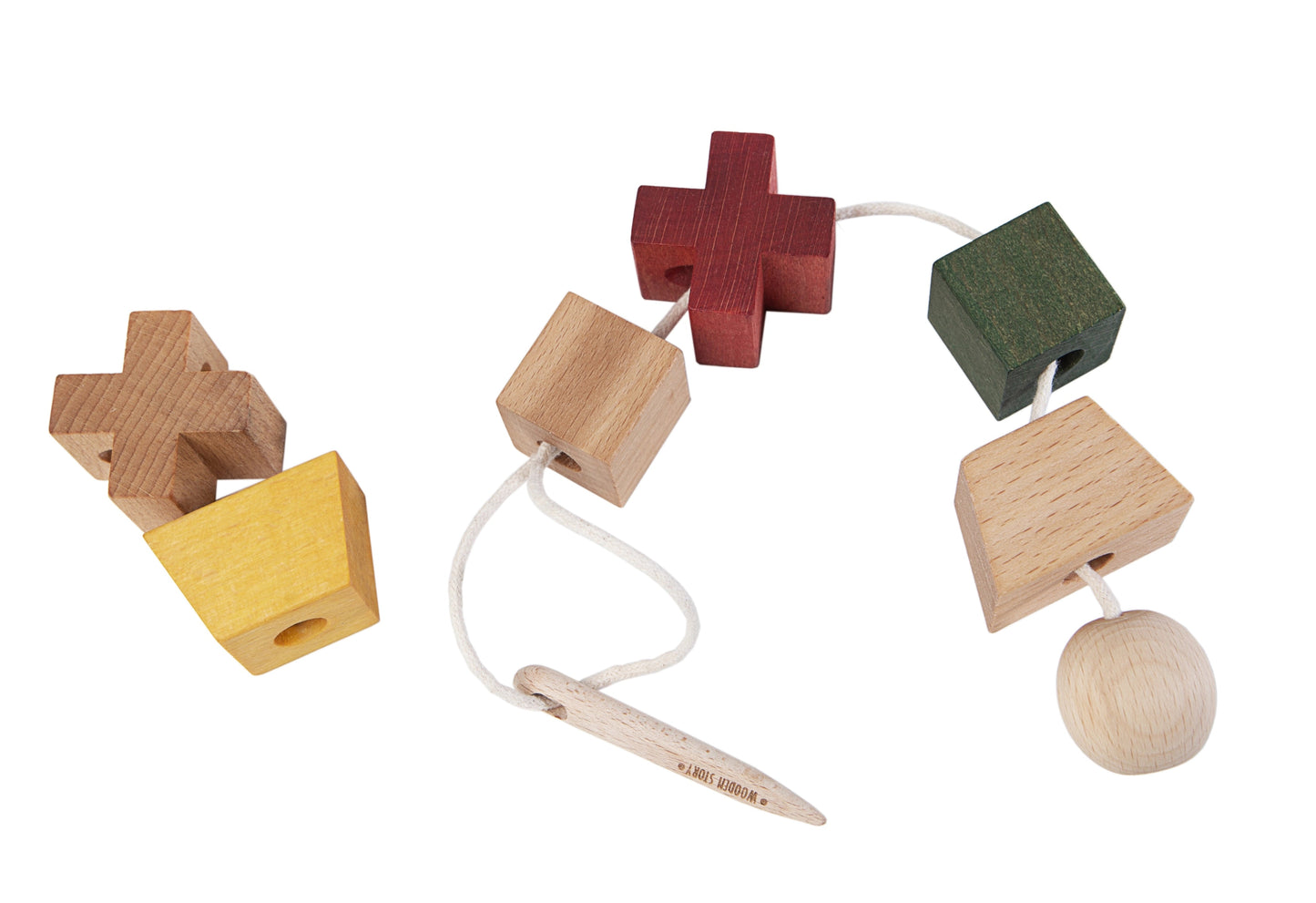 Wooden Story - Montessori Wooden Needle - Playlaan