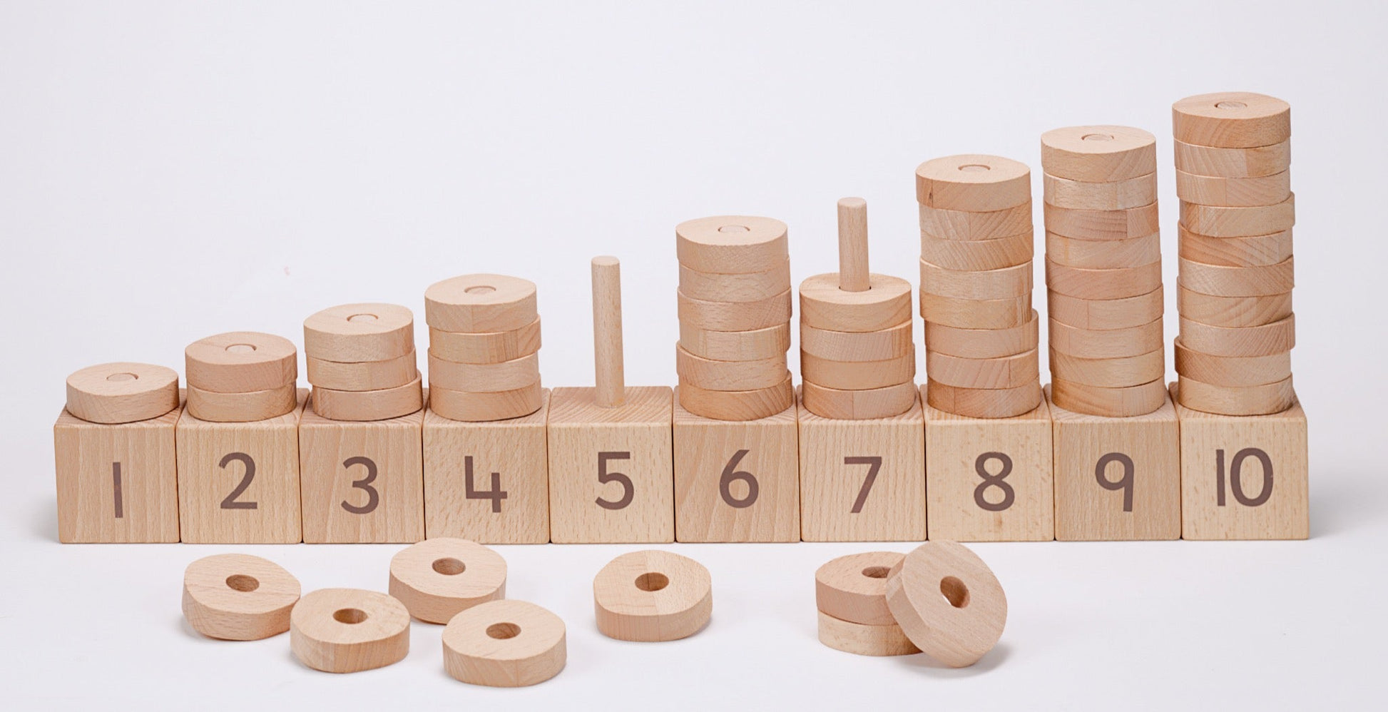 Yellow Door - Yellow Door - 1 - 10 Natural Number Stacker - Playlaan