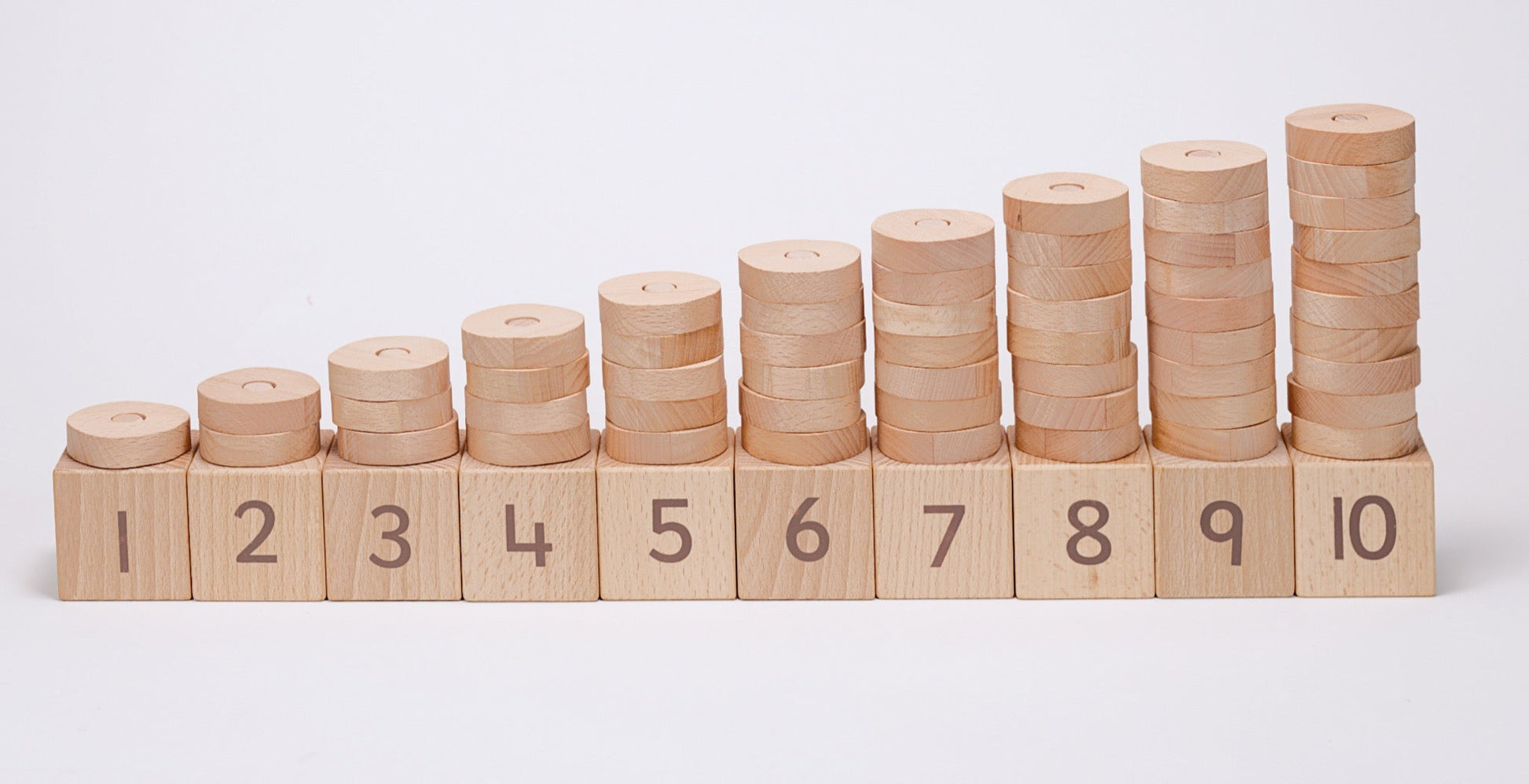 Yellow Door - Yellow Door - 1 - 10 Natural Number Stacker - Playlaan