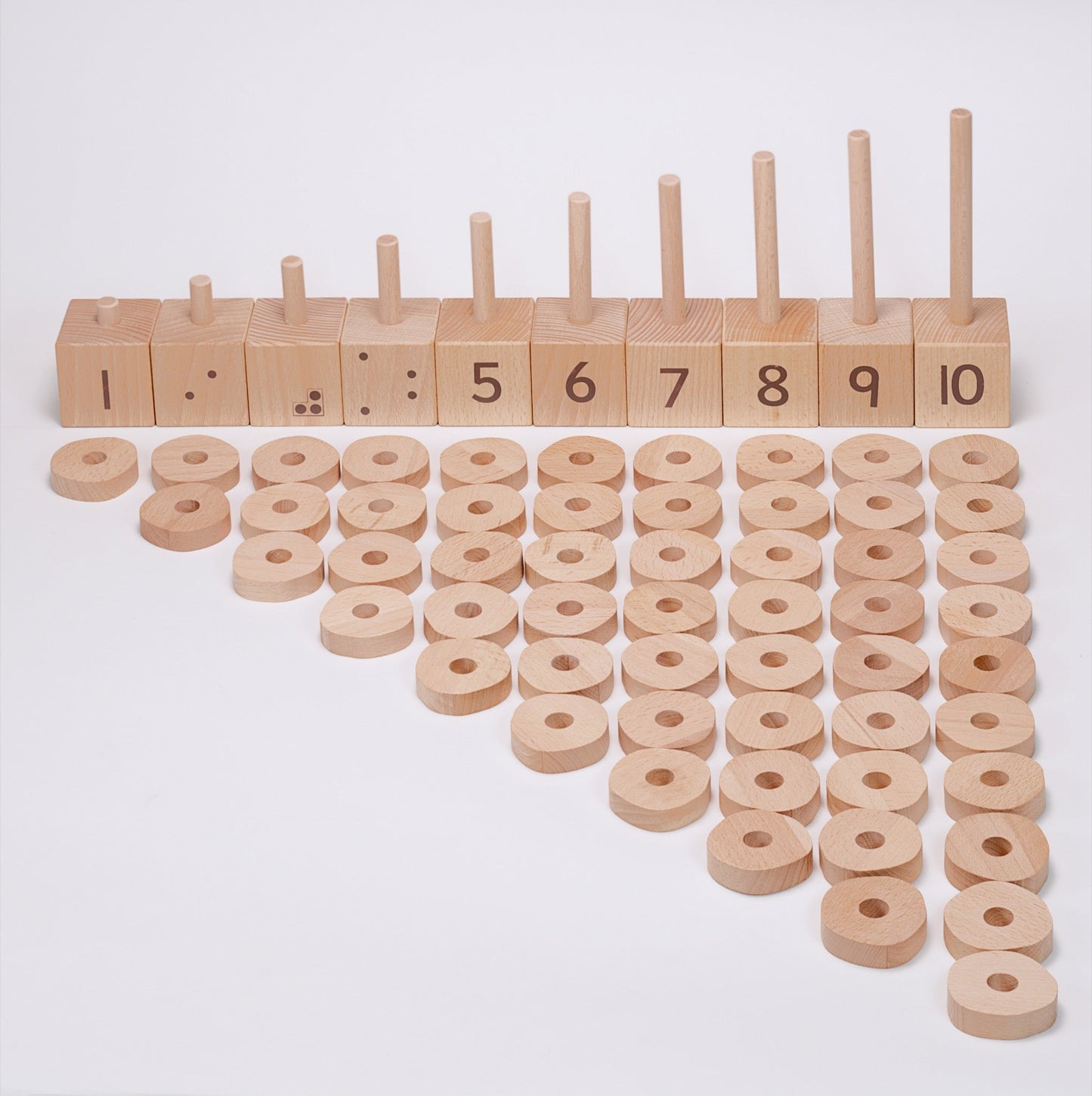 Yellow Door - Yellow Door - 1 - 10 Natural Number Stacker - Playlaan