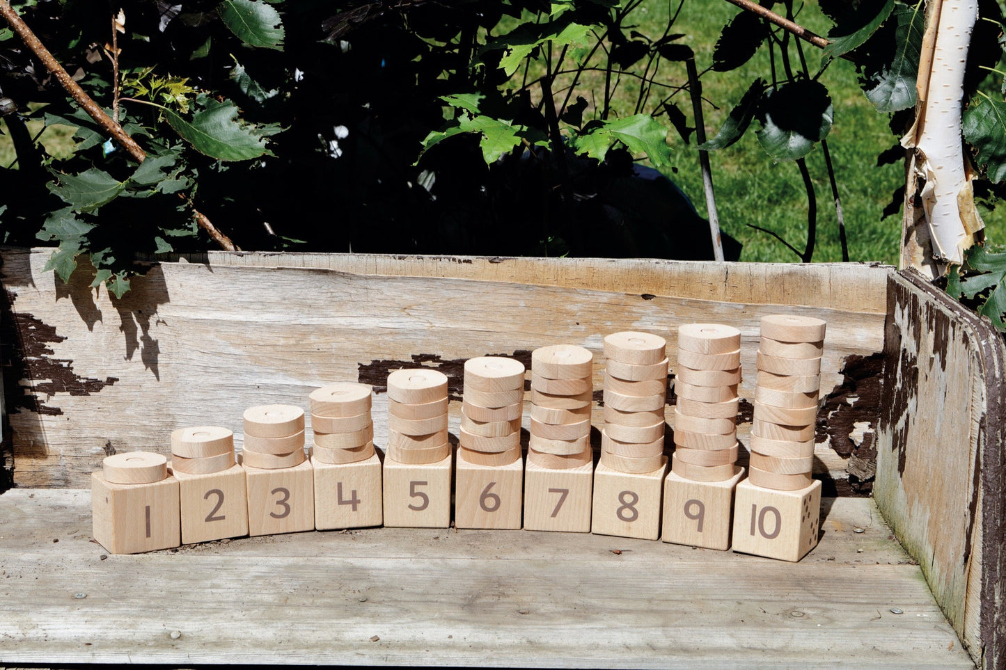 Yellow Door - Yellow Door - 1 - 10 Natural Number Stacker - Playlaan