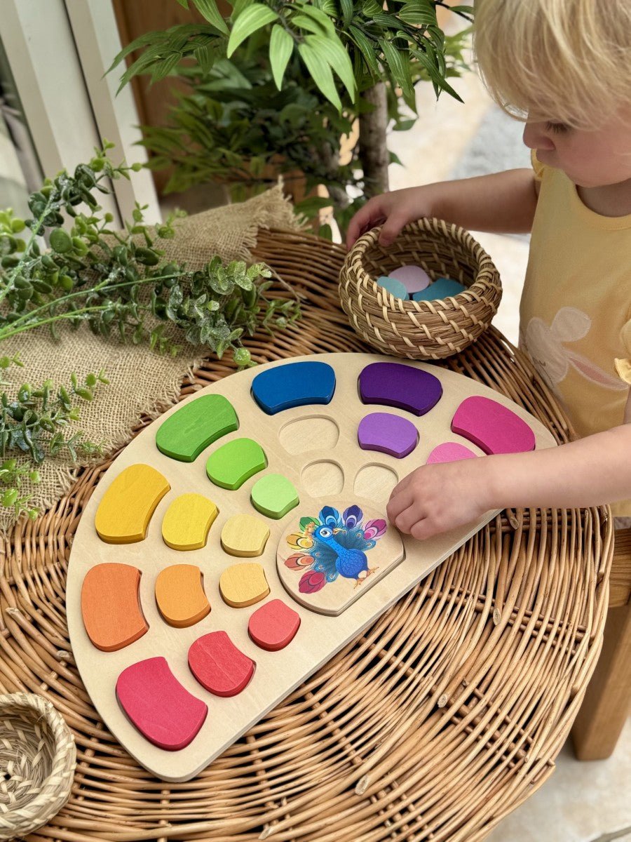 Yellow Door - Yellow door - Educatieve patroon - en speelset pauw - Playlaan