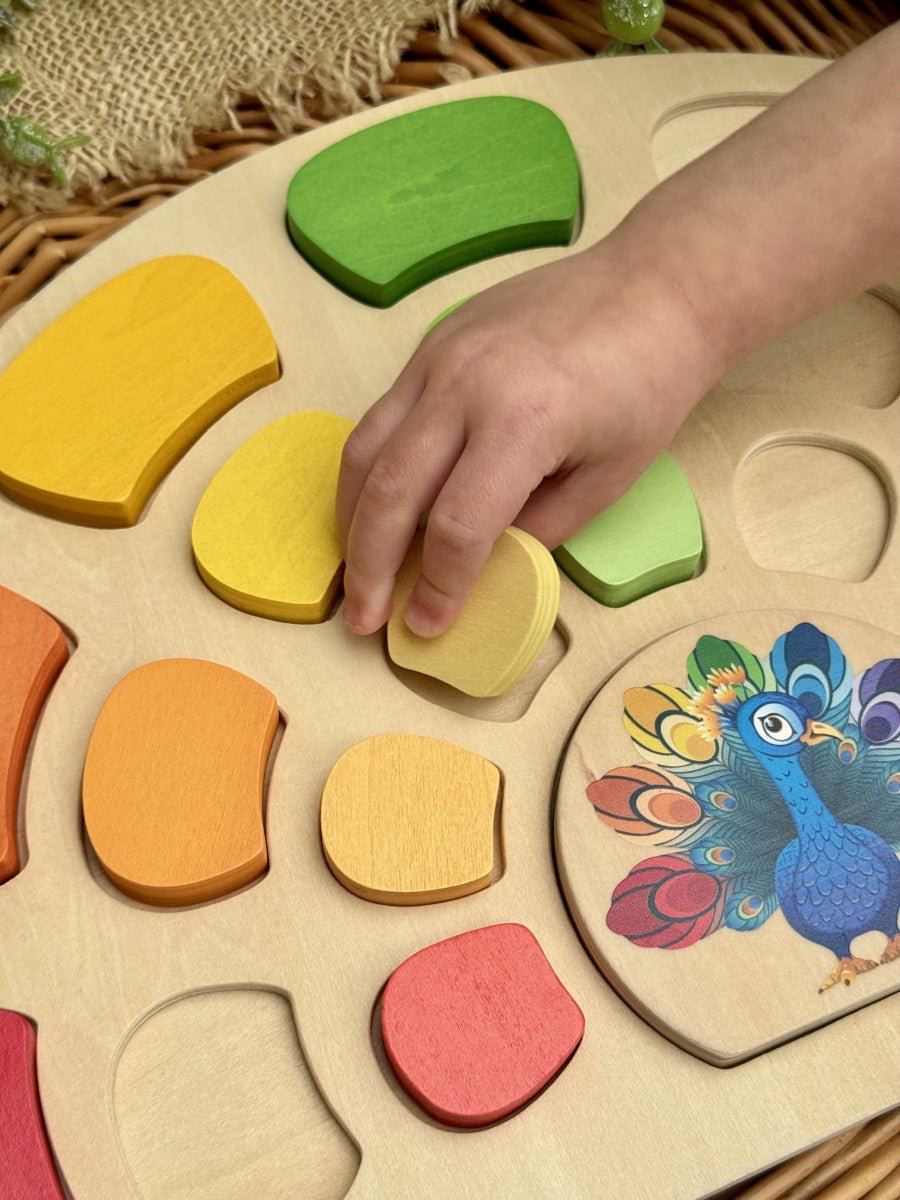 Yellow Door - Yellow door - Educatieve patroon - en speelset pauw - Playlaan