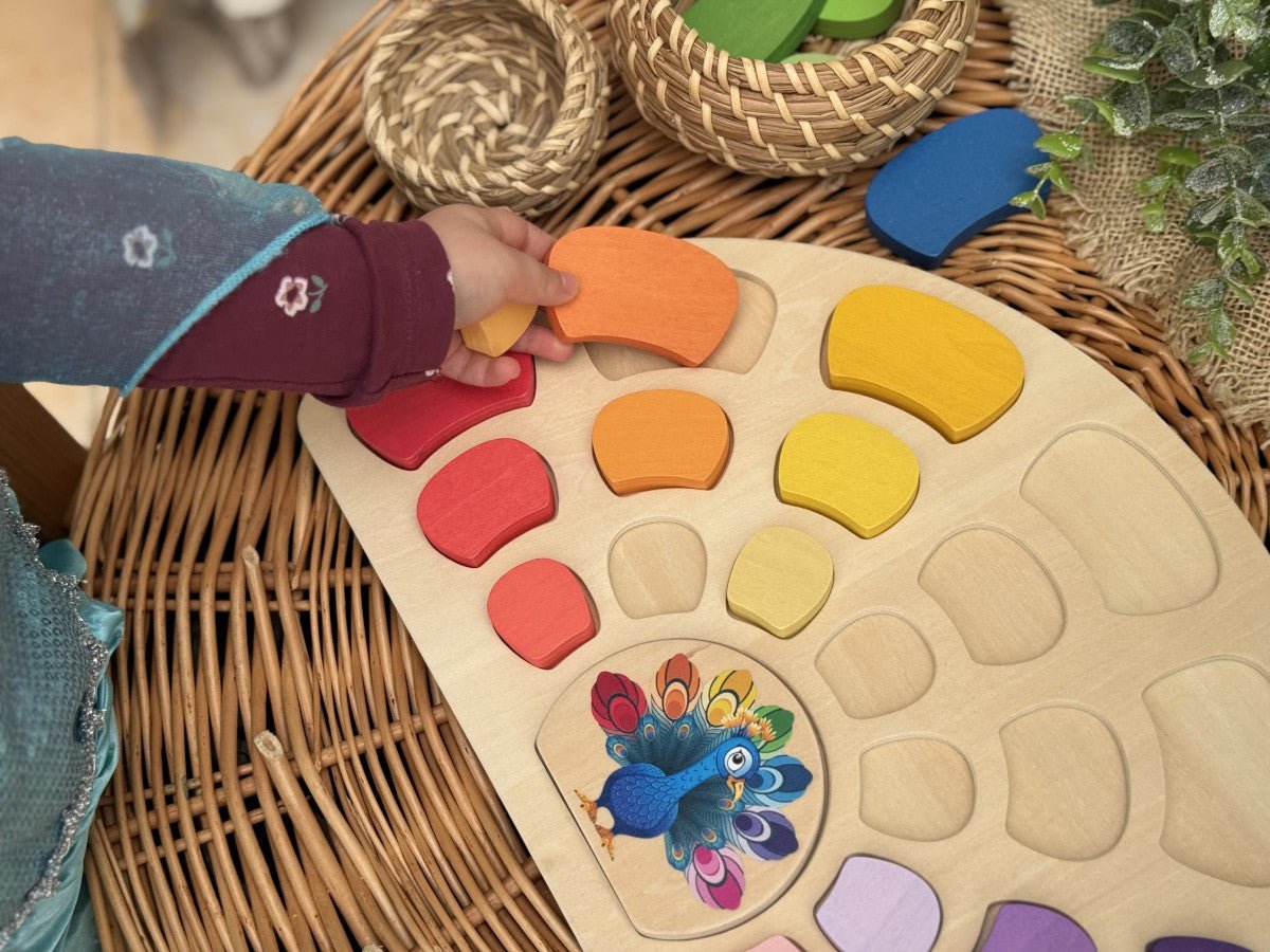 Yellow Door - Yellow door - Educatieve patroon - en speelset pauw - Playlaan
