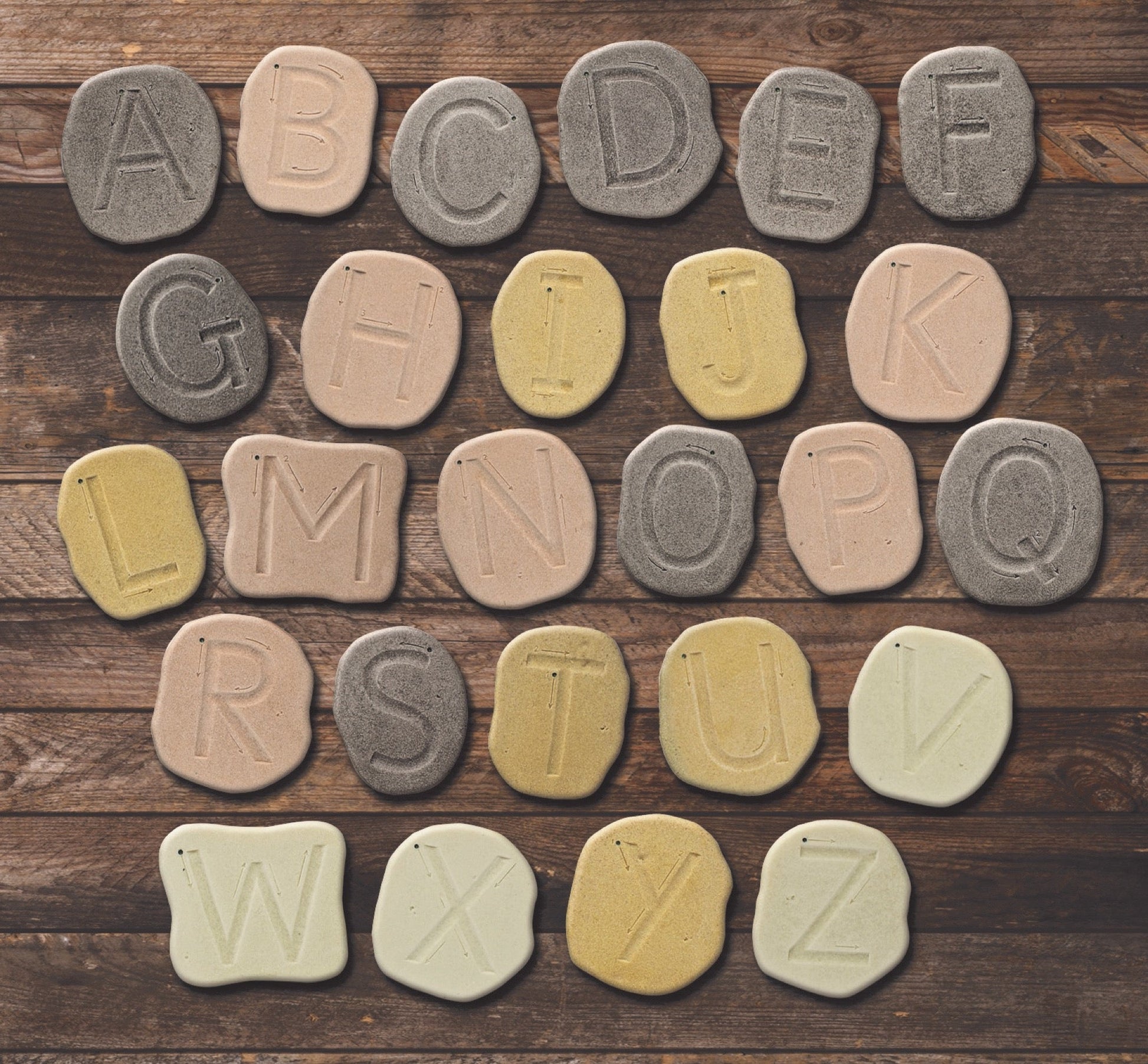 Yellow Door - Yellow Door - Feels - Write Uppercase Letter Stones - Playlaan