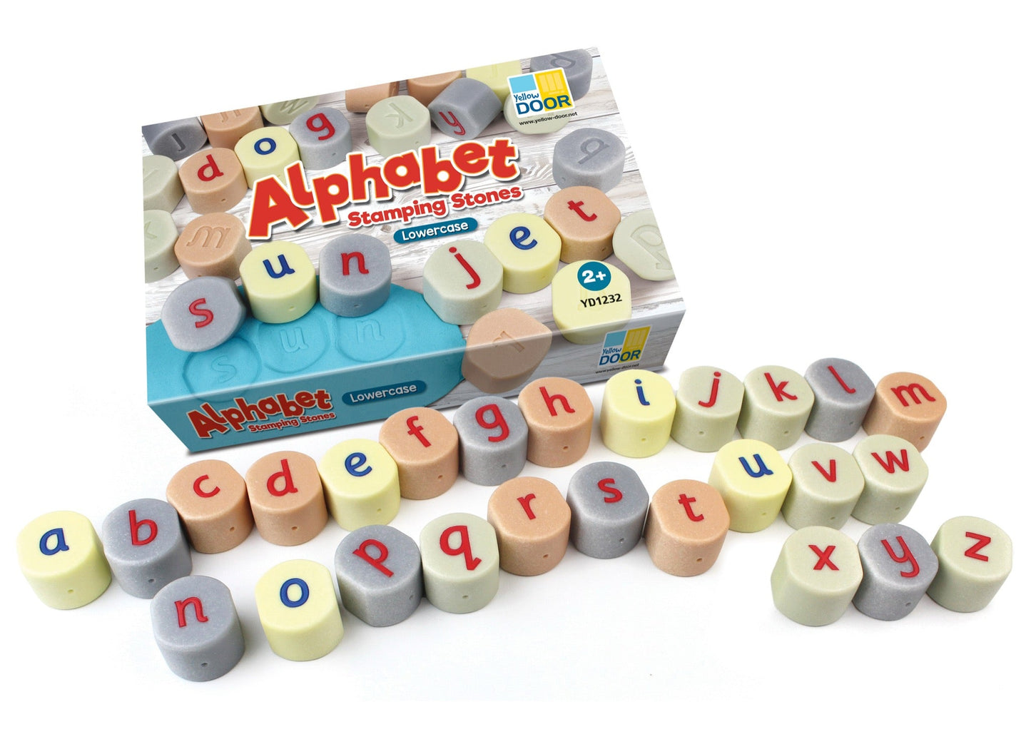 Yellow Door - Yellow Door - Lowercase Alphabet Stamping Stones - Playlaan