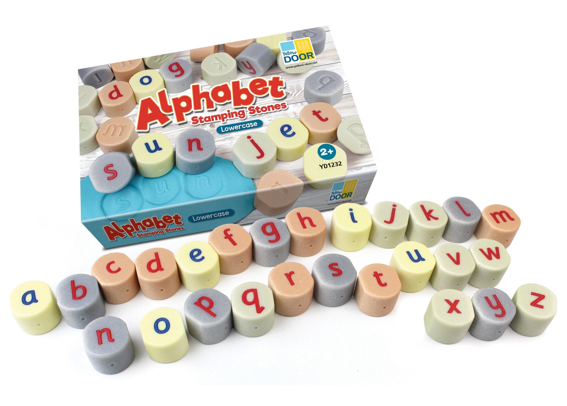 Yellow Door - Yellow Door - Lowercase Alphabet Stamping Stones - Playlaan