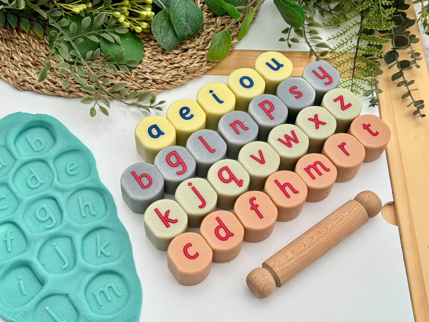 Yellow Door - Yellow Door - Lowercase Alphabet Stamping Stones - Playlaan
