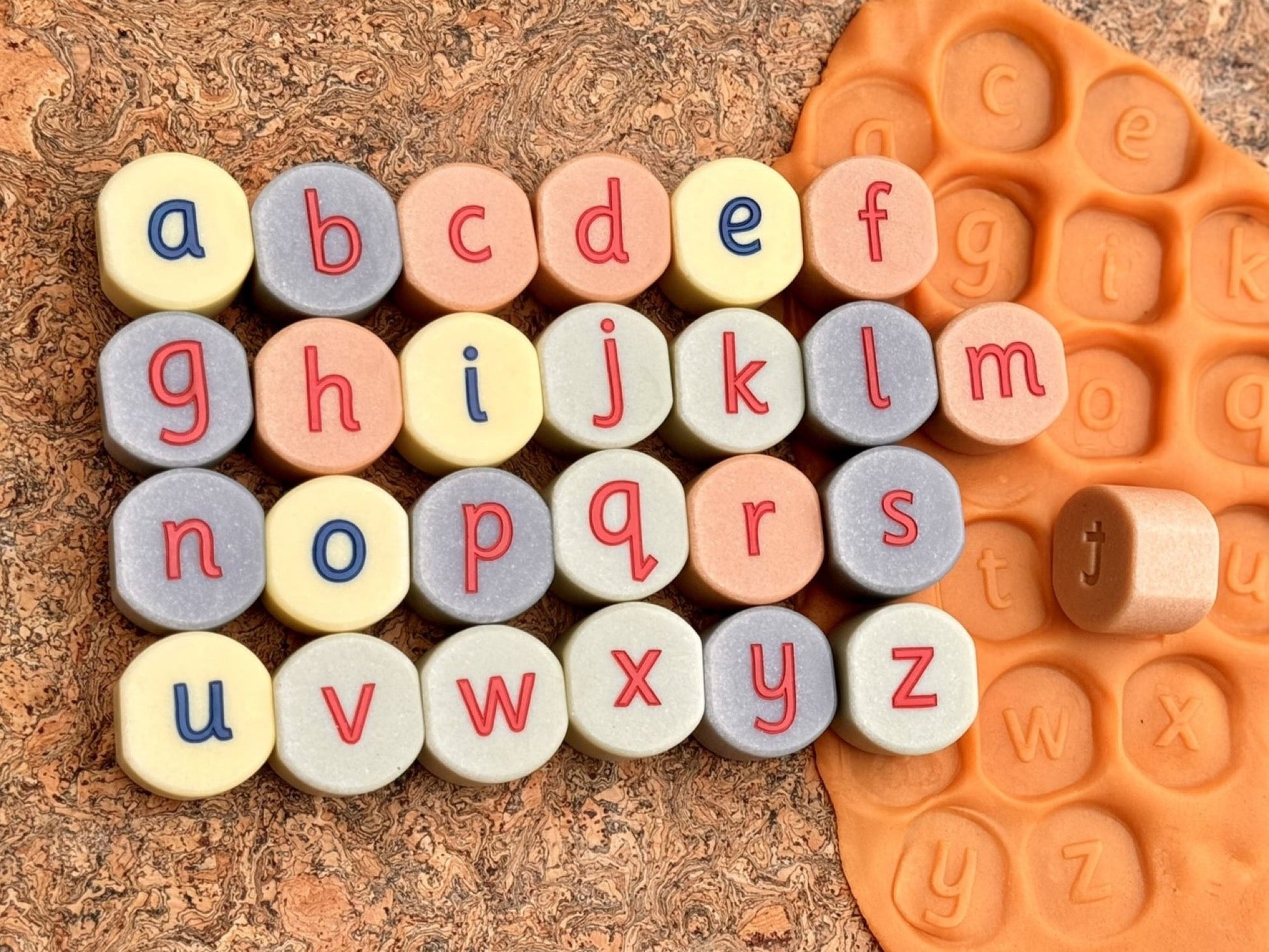 Yellow Door - Yellow Door - Lowercase Alphabet Stamping Stones - Playlaan