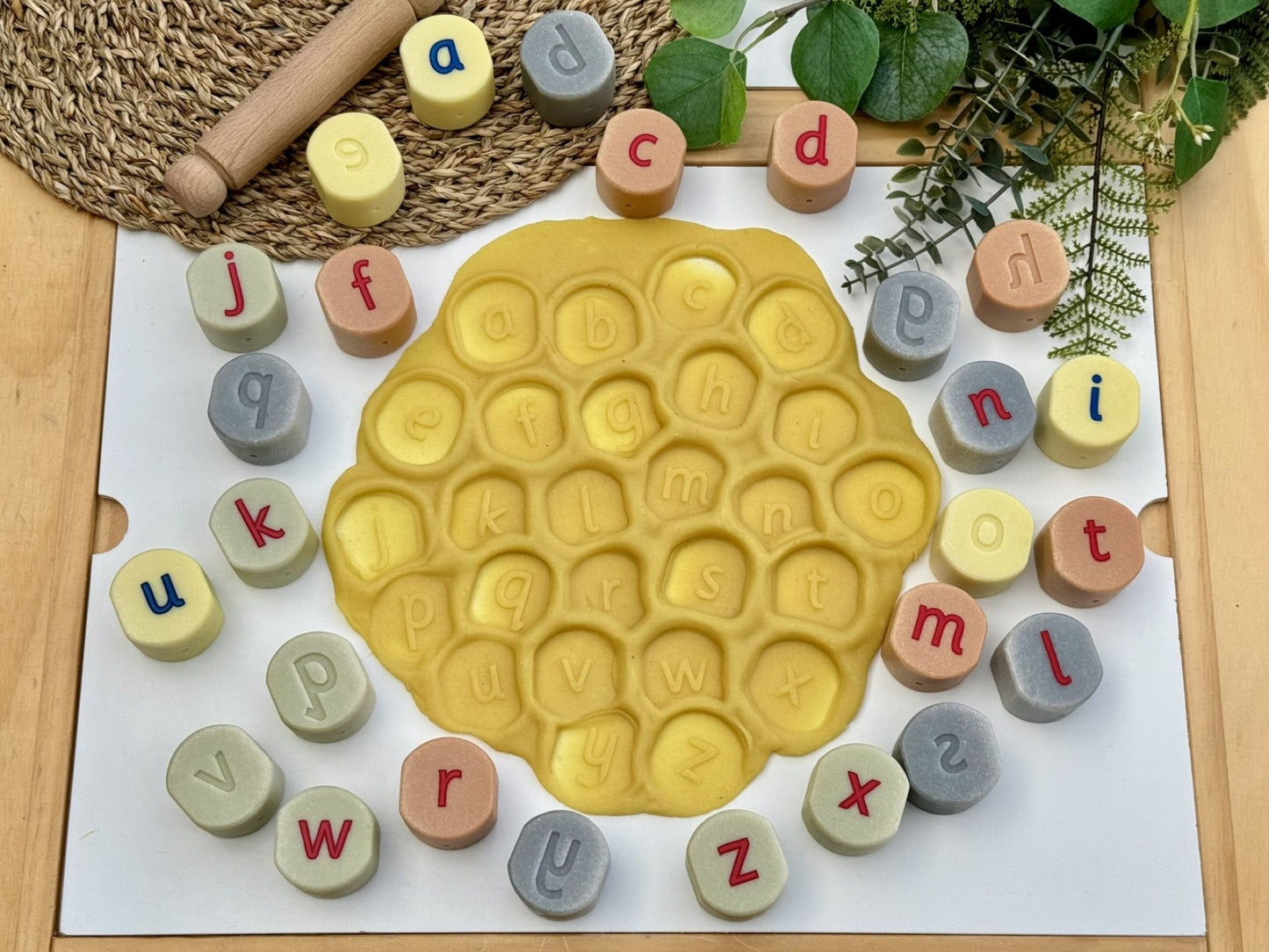 Yellow Door - Yellow Door - Lowercase Alphabet Stamping Stones - Playlaan