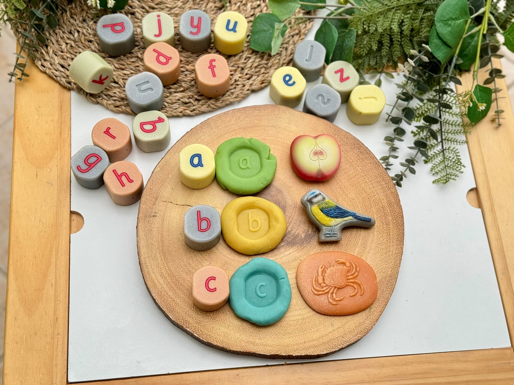 Yellow Door - Yellow Door - Lowercase Alphabet Stamping Stones - Playlaan