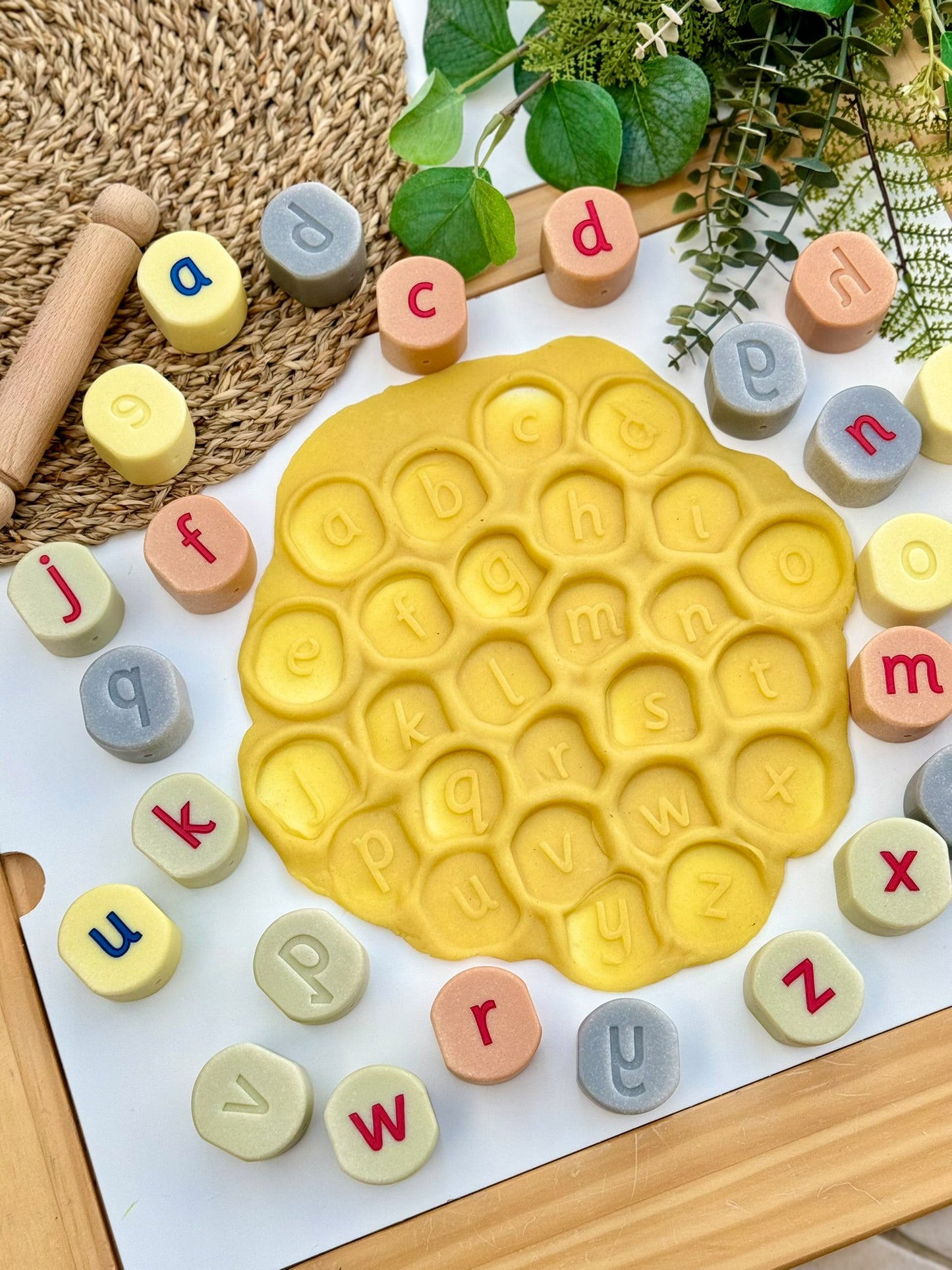 Yellow Door - Yellow Door - Lowercase Alphabet Stamping Stones - Playlaan