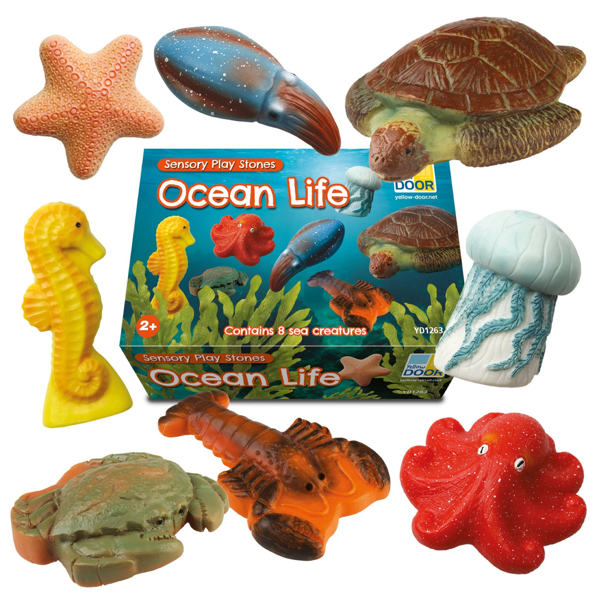 Yellow Door - Yellow Door - Sensory Play Stones - Ocean Life - Playlaan