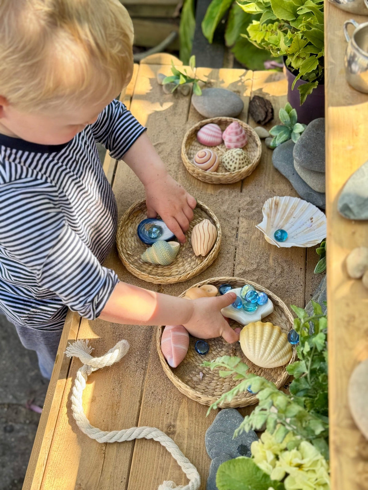 Yellow Door - Yellow Door - Sensory Play Stones - Seashells - Playlaan