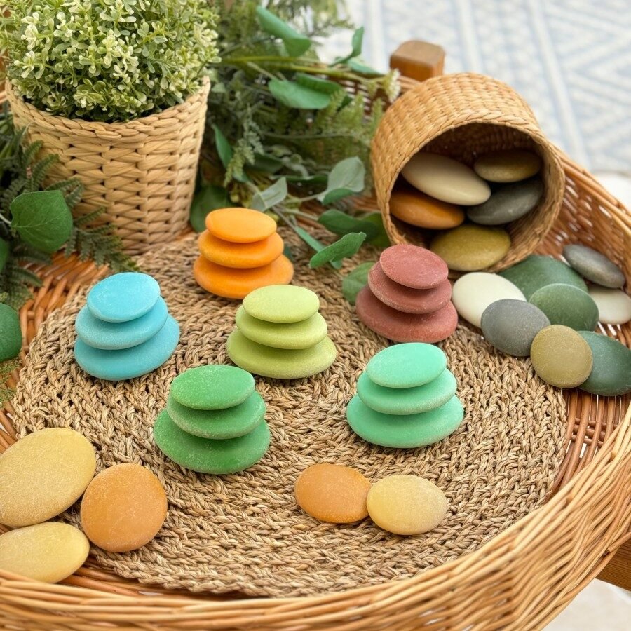 Yellow Door - Yellow door - Sorteerstenen natuur – educatieve set - Playlaan