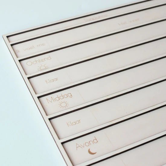 Your Little Family - Your Little Family - Dagplanner hout - stel het zelf samen! - Playlaan