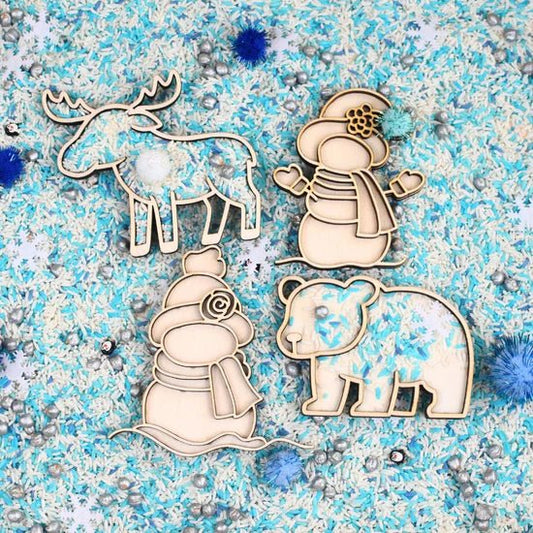 Your Little Family - Your Little Family - Houten Winter speelfiguren 4st - Playlaan