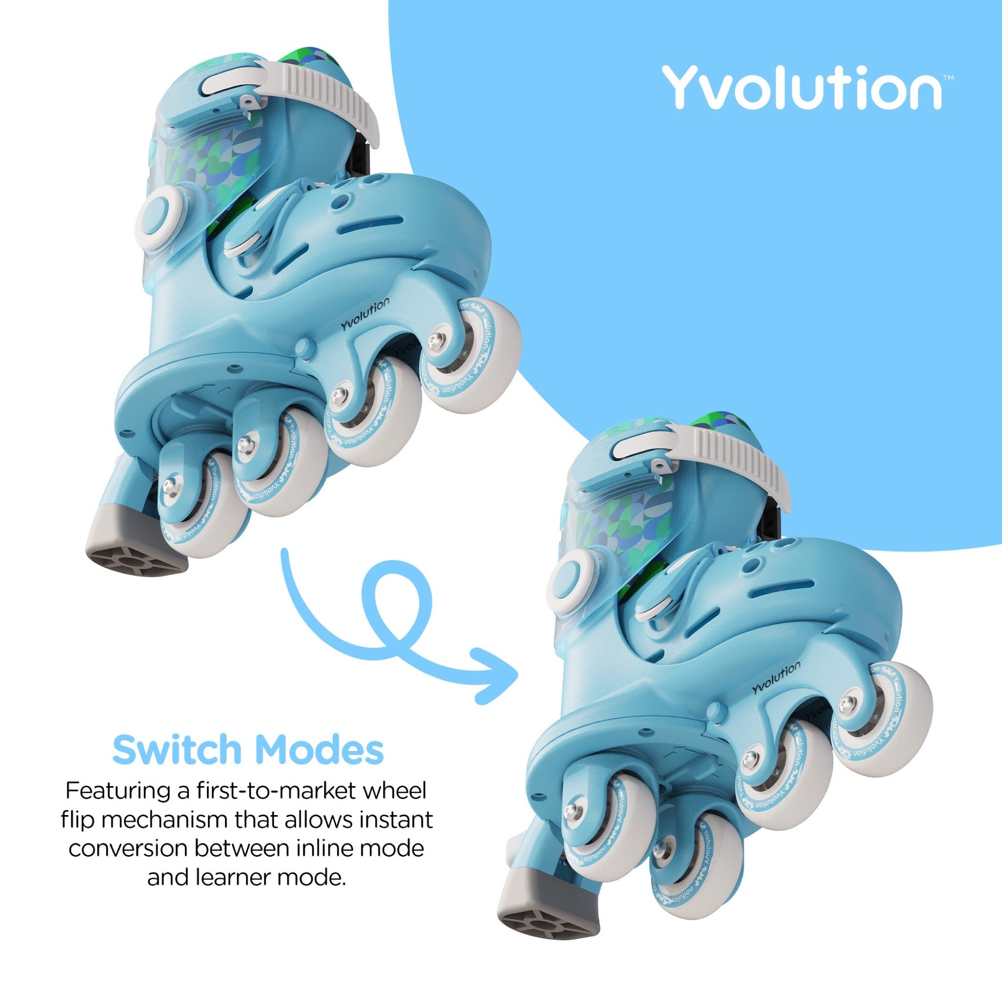 Yvolution - Yvolution - Twista Skates - Blauw (24 - 28) - Playlaan