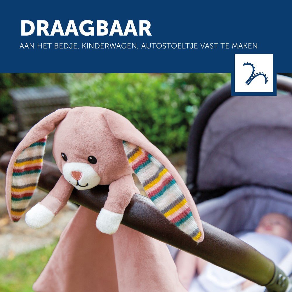 Zazu - Zazu - Baby comforter bunny Becky pink - Playlaan