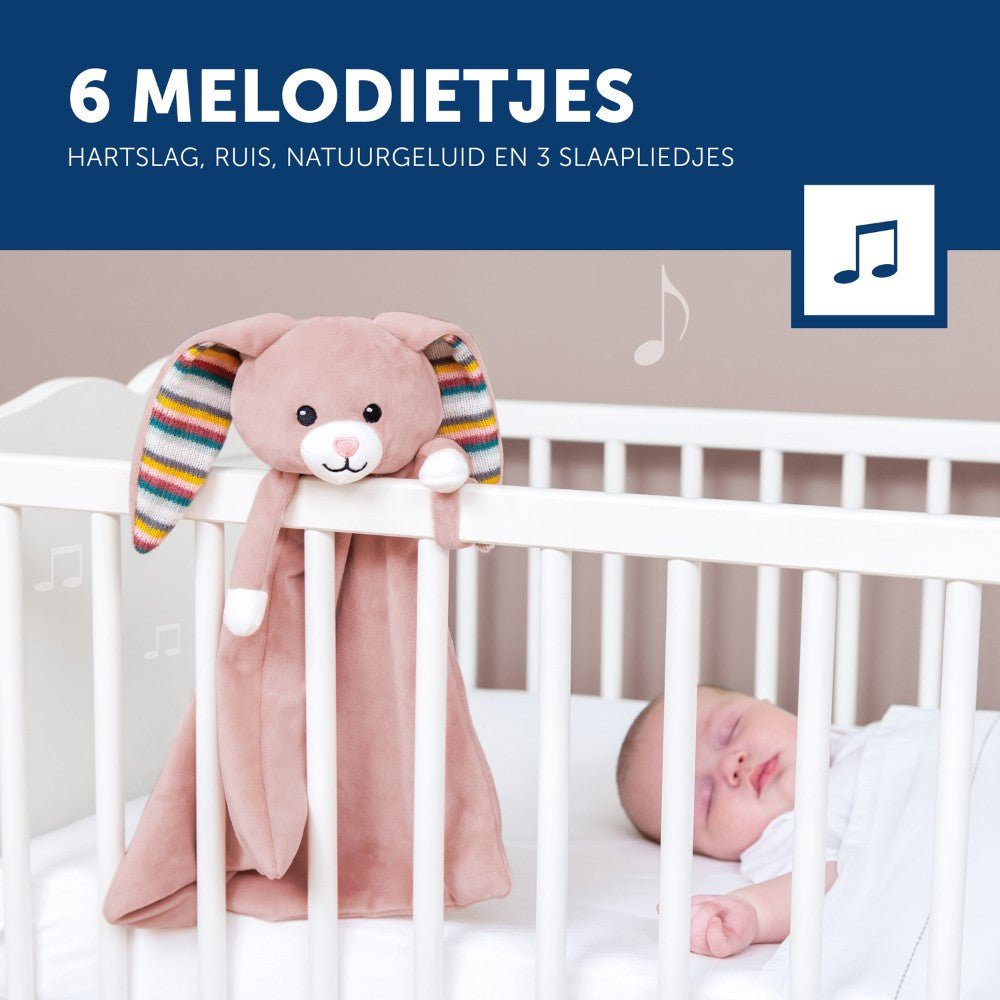 Zazu - Zazu - Baby comforter bunny Becky pink - Playlaan