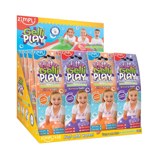 Zimpli Kids - Zimpli Glitter Gelli Play - gecertificeerd biologisch afbreekbaar sensorisch speelgoed - Playlaan