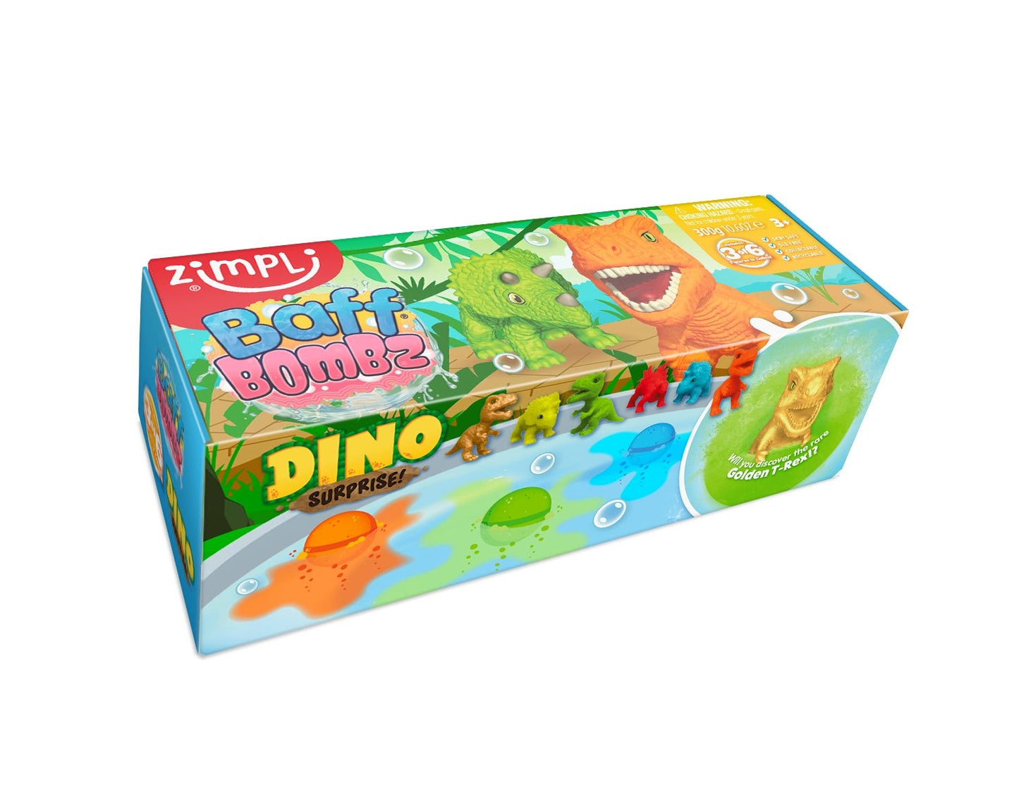 Zimpli Kids - Zimpli Kids - Bruisballen Dino Surprise 3st - Playlaan