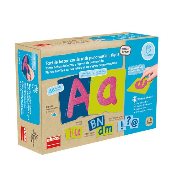 Akros - Tactile Letter Cards With Punctuation Signs - Playlaan
