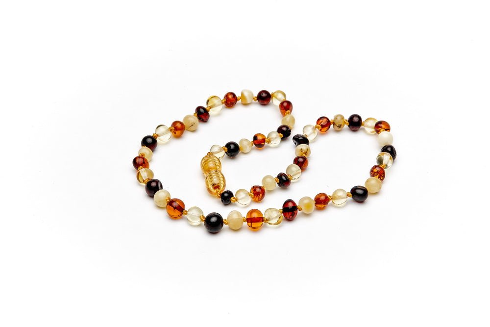 Amber Heart - Barnsteen tandjesketting baroque multicolor - Playlaan