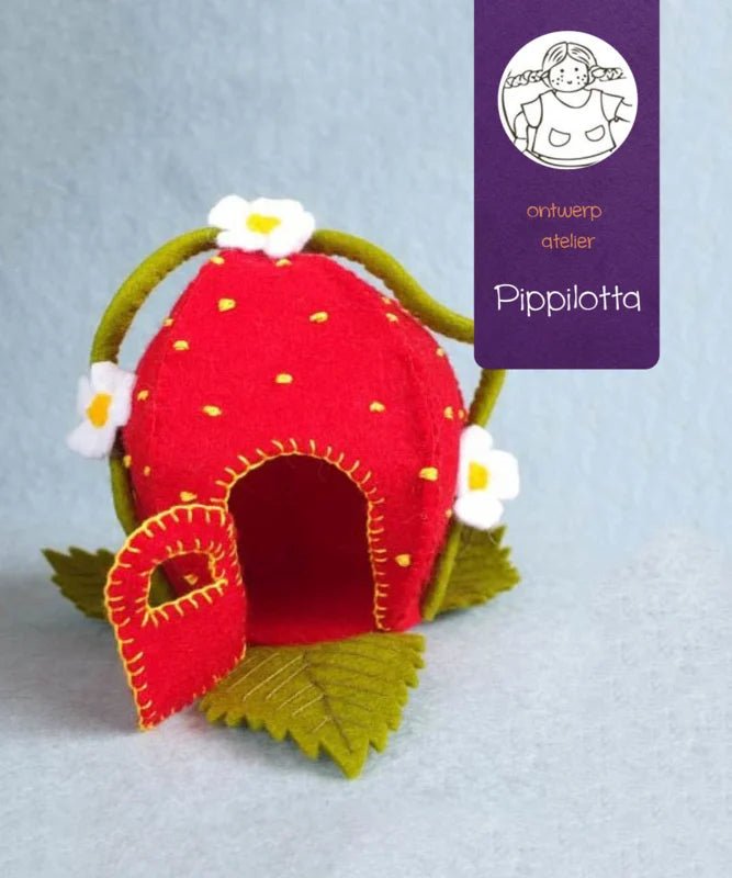 Atelier Pippilotta - Aardbeienhuisje - DIY Knutselpakket - Playlaan