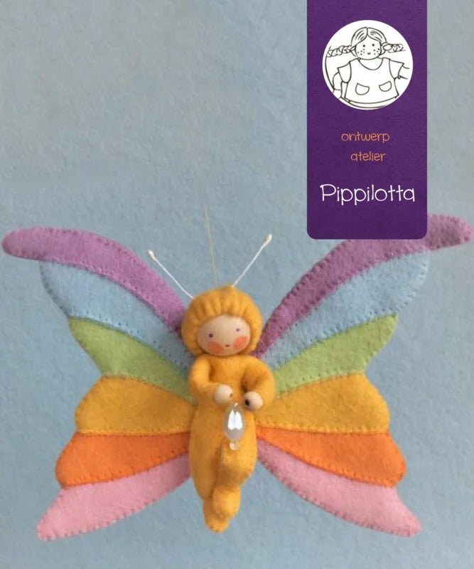 Atelier Pippilotta - Regenboogvlinder - DIY Knutselpakket - Playlaan