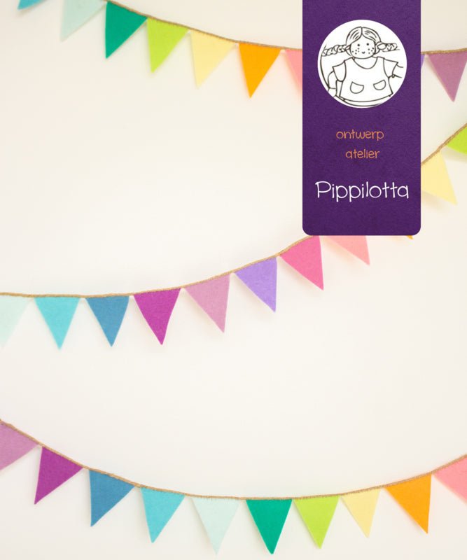 Atelier Pippilotta - Vlaggenlijn Pastel - DIY Knutselpakket - Playlaan