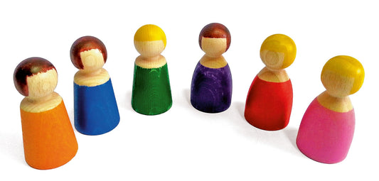 Bauspiel - Little people 6 pieces - Playlaan