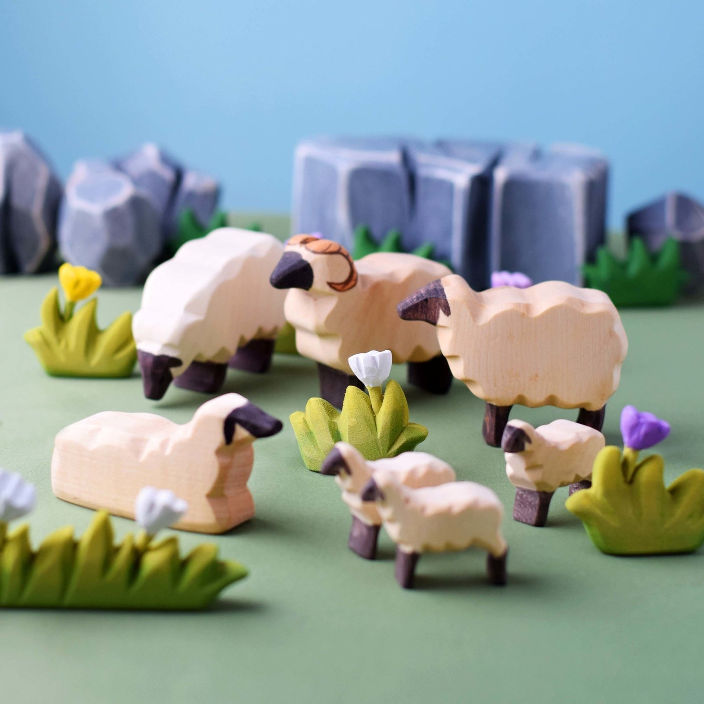 Bumbu Toys - Kudde schapen set - Playlaan