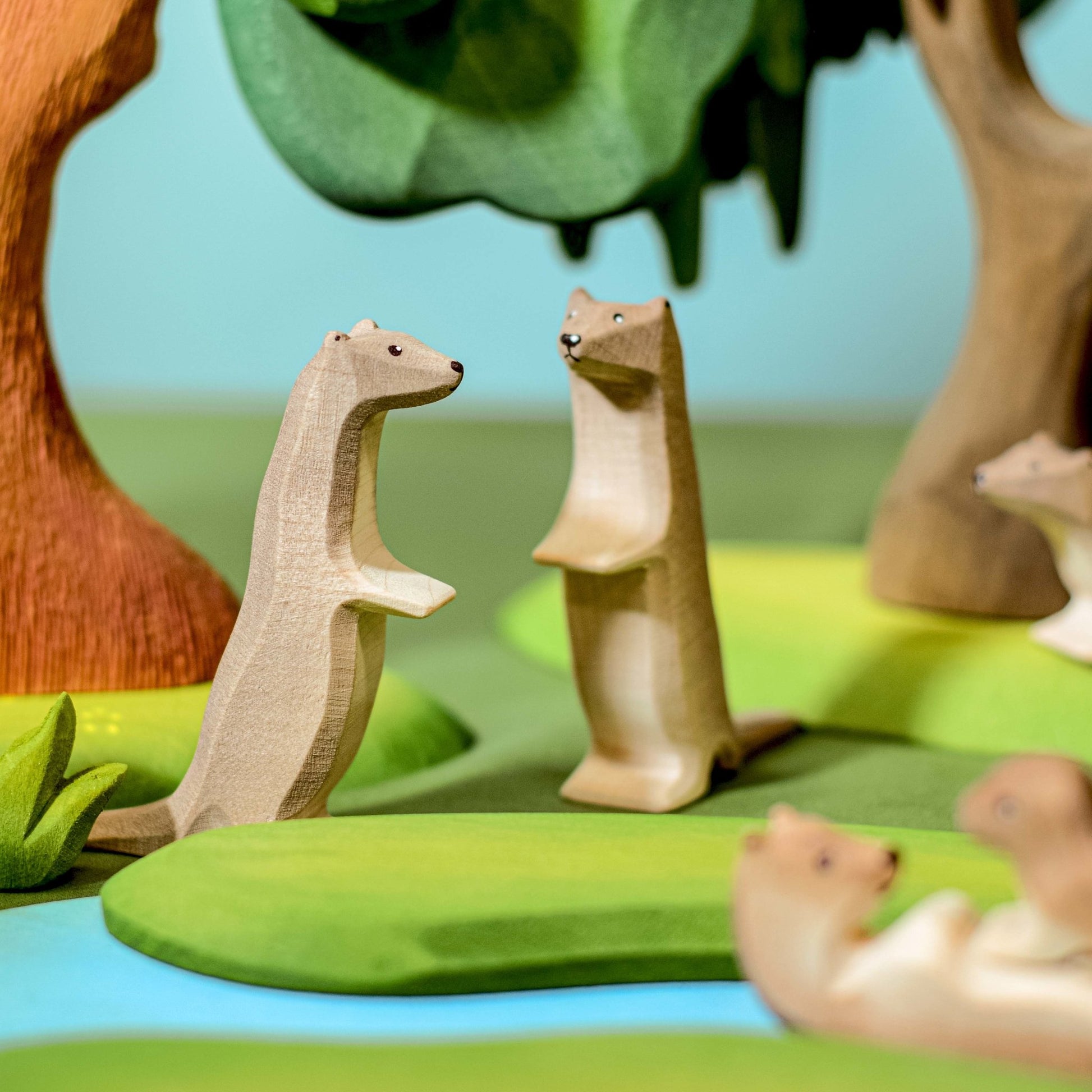 Bumbu Toys - Otter familie set - Playlaan