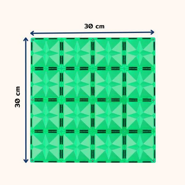 Coblo - Magnetisch Baseplates Blauw - Groen - Set van 2 - Playlaan