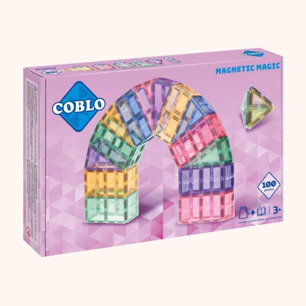 Coblo - Magnetische Constructie Tegels Pastel - Set van 100 - Playlaan