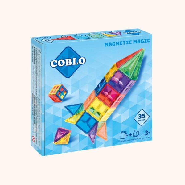 Coblo - Magnetische Tegels Regenboog - Set van 35 - Playlaan