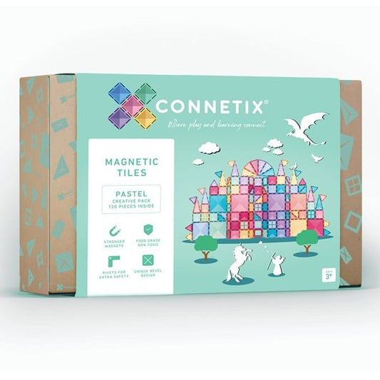 Connetix - Pastel Magnetische Tegels Creative Pack set 120st - Playlaan