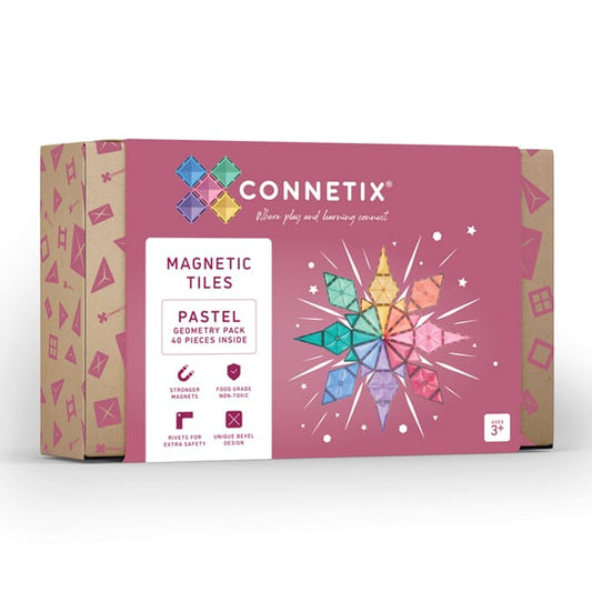 Connetix - Pastel Magnetische Tegels Geometry Pack set 40st - Playlaan