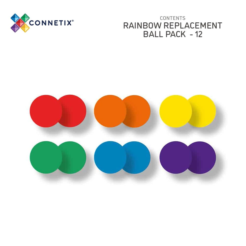 Connetix - Regenboog Ballen set 12 stuks - Playlaan