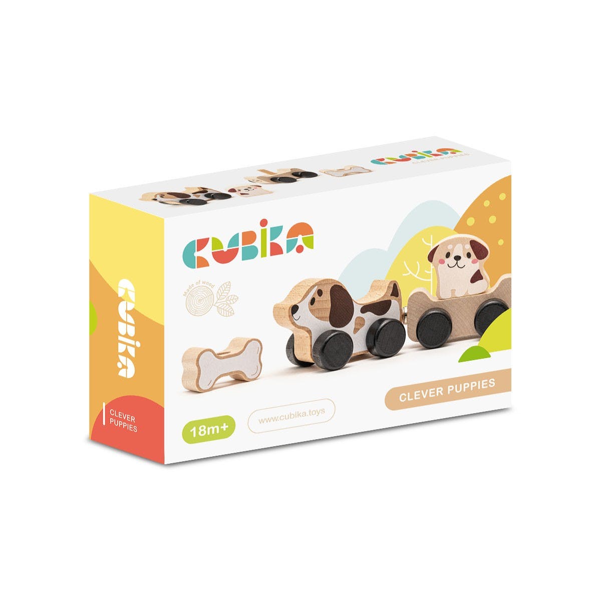 Cubika - Wooden toy "Clever Puppies" - Playlaan