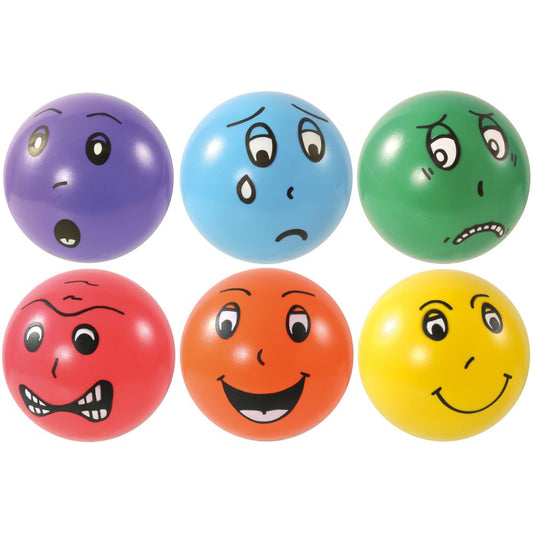 Eduplay - Emoties Ballen Set van 6 met verschillende emoties gezichten - Playlaan