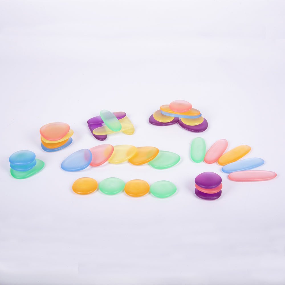 Edx Education - Translucent Junior Rainbow Pebbles - Playlaan